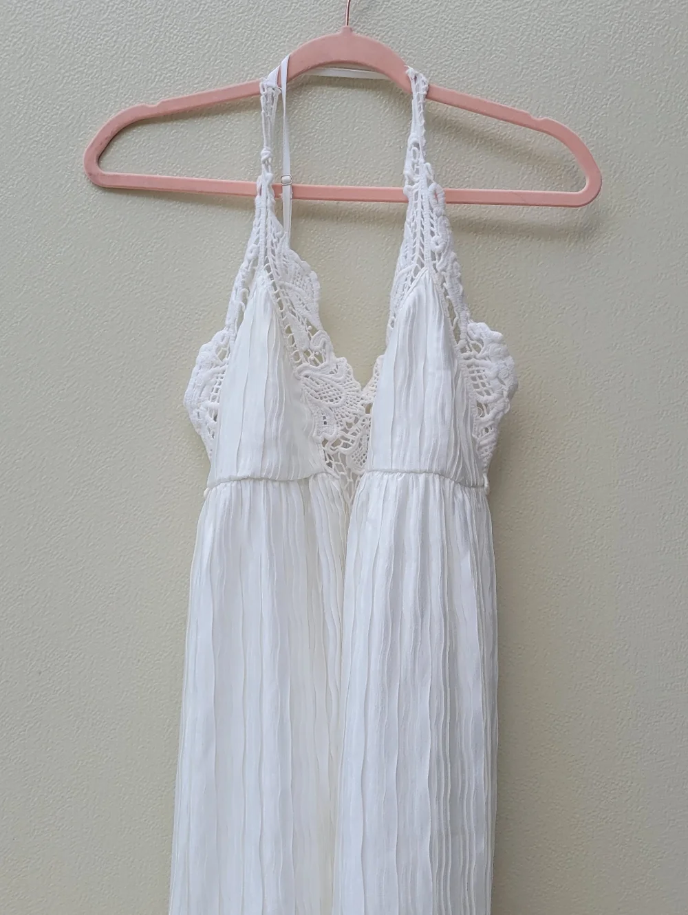 LULUS White Lace Halter Maxi Dress - Picture 3 of 10